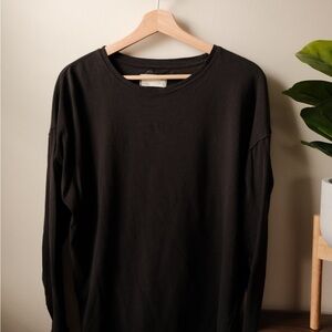 We The Free Charcoal Long Sleeve Top